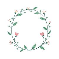 Beautiful Floral Frame Border Illustration vector