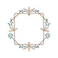 Beautiful Floral Frame Border Illustration vector
