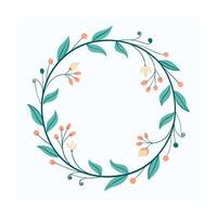 Beautiful Floral Frame Border Illustration vector
