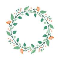 Beautiful Floral Frame Border Illustration vector
