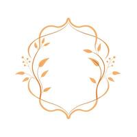 Beautiful Floral Frame Border Illustration vector