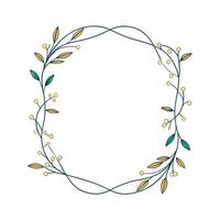 Beautiful Floral Frame Border Illustration vector