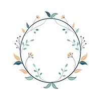 Beautiful Floral Frame Border Illustration vector