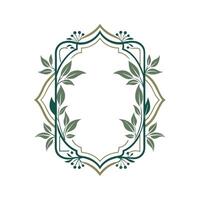Beautiful Floral Frame Border Illustration vector