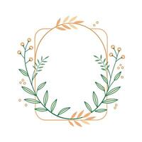 Beautiful Floral Frame Border Illustration vector