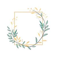 Beautiful Floral Frame Border Illustration vector
