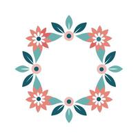 Beautiful Floral Frame Border Illustration vector