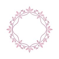 Beautiful Floral Frame Border Illustration vector