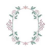 Beautiful Floral Frame Border Illustration vector