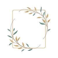 Beautiful Floral Frame Border Illustration vector