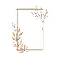 Beautiful Floral Frame Border Illustration vector