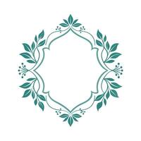 Beautiful Floral Frame Border Illustration vector