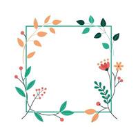 Beautiful Floral Frame Border Illustration vector