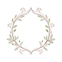 Beautiful Floral Frame Border Illustration vector
