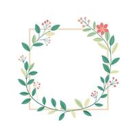 Beautiful Floral Frame Border Illustration vector