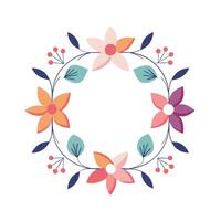 Beautiful Floral Frame Border Illustration vector