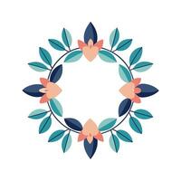 Beautiful Floral Frame Border Illustration vector