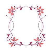Beautiful Floral Frame Border Illustration vector