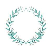 Beautiful Floral Frame Border Illustration vector