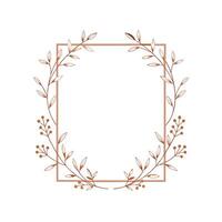 Beautiful Floral Frame Border Illustration vector