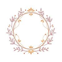 Beautiful Floral Frame Border Illustration vector