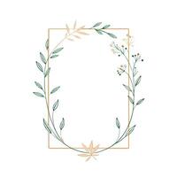 Beautiful Floral Frame Border Illustration vector