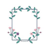Beautiful Floral Frame Border Illustration vector