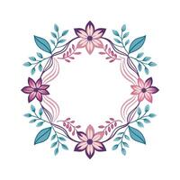 Beautiful Floral Frame Border Illustration vector