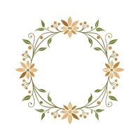Beautiful Floral Frame Border Illustration vector