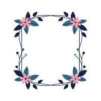 Beautiful Floral Frame Border Illustration vector