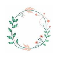 Beautiful Floral Frame Border Illustration vector