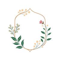 Beautiful Floral Frame Border Illustration vector