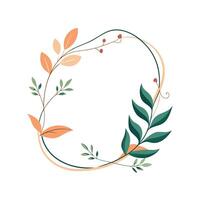 Beautiful Floral Frame Border Illustration vector