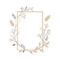 Beautiful Floral Frame Border Illustration vector