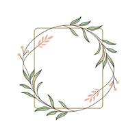 Beautiful Floral Frame Border Illustration vector