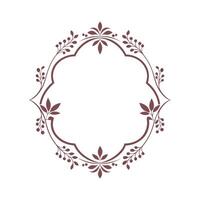 Beautiful Floral Frame Border Illustration vector