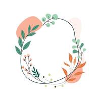 Beautiful Floral Frame Border Illustration vector