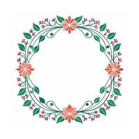 Beautiful Floral Frame Border Illustration vector