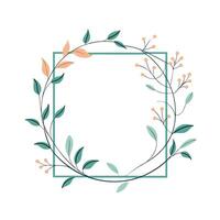 Beautiful Floral Frame Border Illustration vector