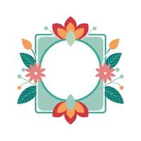 Beautiful Floral Frame Border Illustration vector