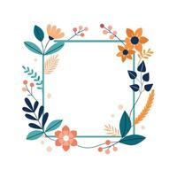 Beautiful Floral Frame Border Illustration vector