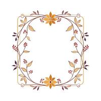 Beautiful Floral Frame Border Illustration vector