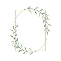 Beautiful Floral Frame Border Illustration vector