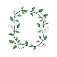 Beautiful Floral Frame Border Illustration vector