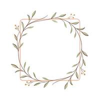 Beautiful Floral Frame Border Illustration vector