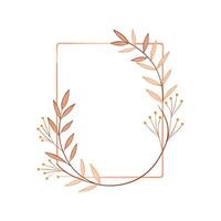 Beautiful Floral Frame Border Illustration vector