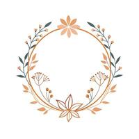 Beautiful Floral Frame Border Illustration vector