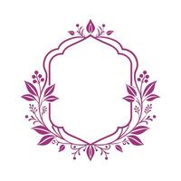Beautiful Floral Frame Border Illustration vector