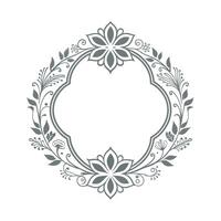 Beautiful Floral Frame Border Illustration vector