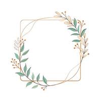 Beautiful Floral Frame Border Illustration vector